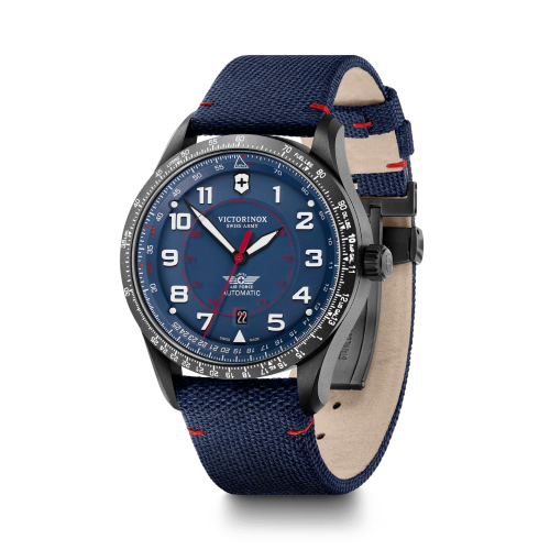 Watch - VICTORINOX Airboss Mechanical 42mm Blue Nylon Strap Blue Dial