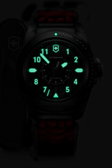 Watch - VICTORINOX Journey 1884 43mm Red Para Strap Black Dial