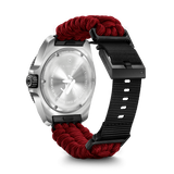 Watch - VICTORINOX Journey 1884 43mm Red Para Strap Black Dial