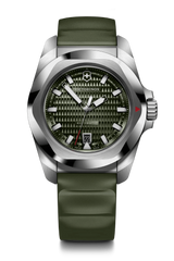 Watch - VICTORINOX I.N.O.X. Aut + SAK 41mm Green Rubber Strap Green Dial