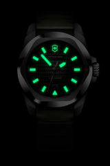 Watch - VICTORINOX I.N.O.X. Aut + SAK 41mm Green Rubber Strap Green Dial