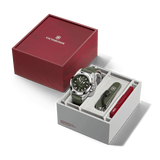 Watch - VICTORINOX I.N.O.X. Aut + SAK 41mm Green Rubber Strap Green Dial