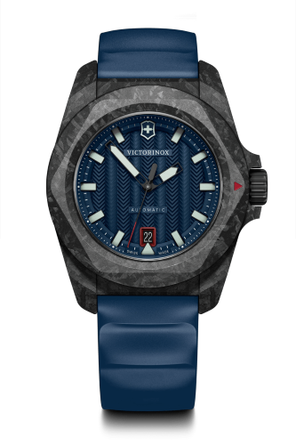 Watch - VICTORINOX I.N.O.X. Auto + SAK 41mm Blue Rubber Strap Blue Dial
