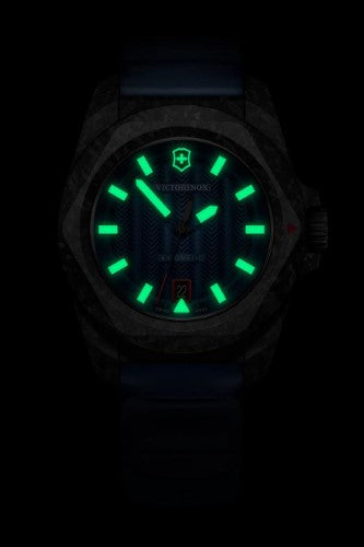 Watch - VICTORINOX I.N.O.X. Auto + SAK 41mm Blue Rubber Strap Blue Dial