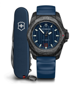 Watch - VICTORINOX I.N.O.X. Auto + SAK 41mm Blue Rubber Strap Blue Dial