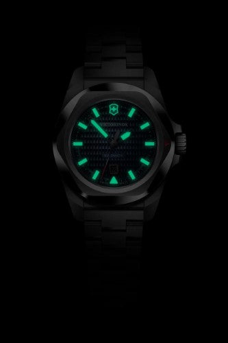 Watch - VICTORINOX I.N.O.X. Small Auto 32mm SS Bracelet Blue Dial