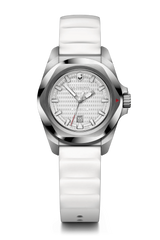 Watch - VICTORINOX I.N.O.X. Small Auto 32mm White Rubber Strap White Dial