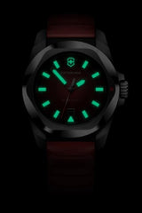 Watch - VICTORINOX I.N.O.X. 41mm Red Rubber Strap Red Dial
