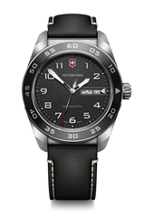 Watch - VICTORINOX Swiss Army 42mm Black Leather Strap Black Dial