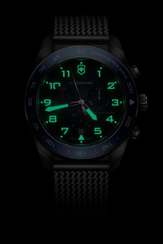 Watch - VICTORINOX Swiss Army Chrono 42mm SS Bracelet Blue Dial