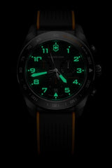 Watch - VICTORINOX Swiss Army Chrono 42mm Black Rubber Strap Black Dial