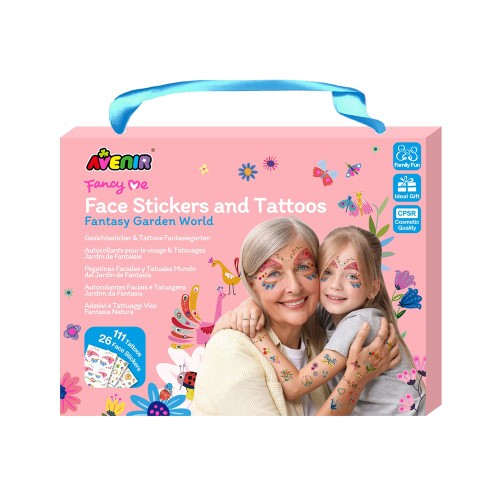 Face Stickers and Tattoos Kit - Avenir Fantasy Garden World