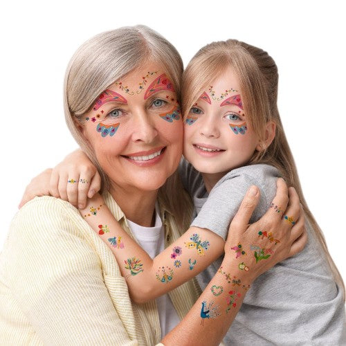 Face Stickers and Tattoos Kit - Avenir Fantasy Garden World