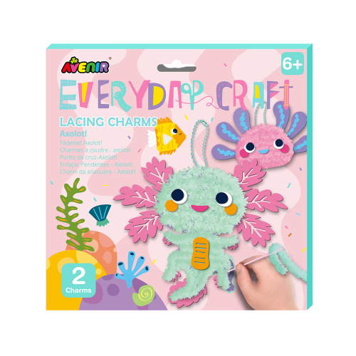 Craft Kit - Avenir Everyday Craft Lacing Charms Axolotl