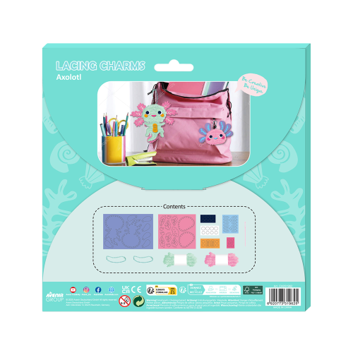 Craft Kit - Avenir Everyday Craft Lacing Charms Axolotl