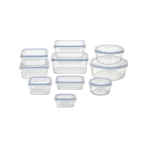 Container Set - Glasslock Tempered Glass (10 Piece Set)