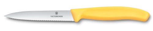 Paring Knife - VICTORINOX SWISS CLASSIC Wavy 10Cm (Yellow)