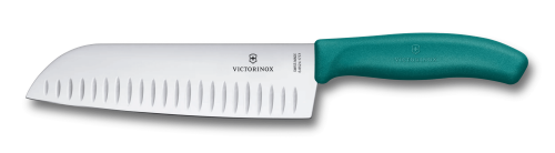 Santoku Fluted Knife - VICTORINOX Swiss Classic 17cm (Green)