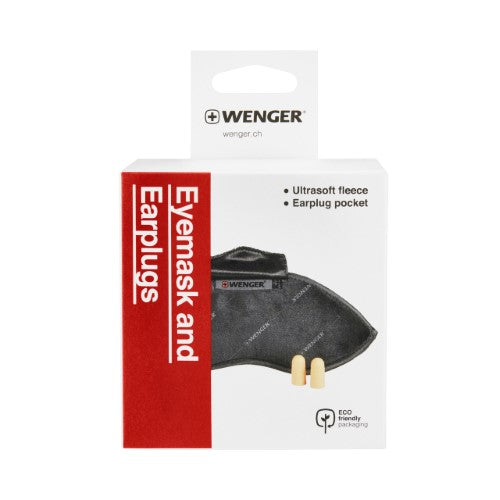 Eye Mask and Ear Plugs Set - WENGER Accessories (Black)