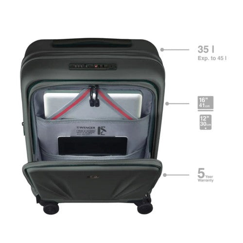 2pc Hardside Luggage - WENGER Skyon Set (Anthracite)