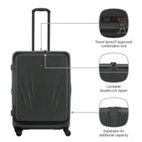 2pc Hardside Luggage - WENGER Skyon Set (Anthracite)