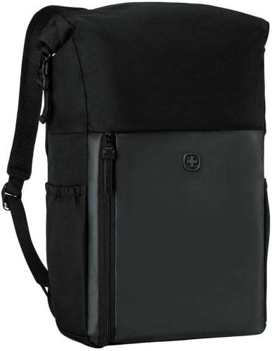 Roll Top Backpack - WENGER Urbanone (Black)