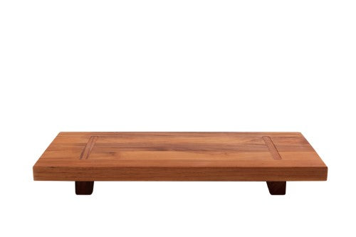 Footed Stand - Teakhaus Fusion S Teak (38 x 18 x 4.6cm)