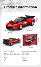 Brick Model Car Kit - CADA 1:32 MRED WING GALE CAR