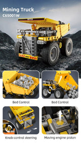 Building Block Model Kit - CADA BRICK HEAVY DUTY TRUCK