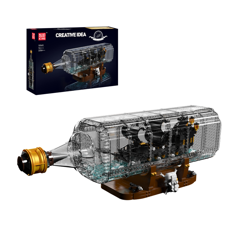 Building Model Kit - Mould King BLACK PEARL IN A BOTTLE PIRATESHIP