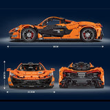 Building Model Kit - Mould King 1:8 P1 AMBER RACE CAR