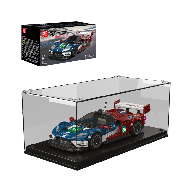 Building Model Kit - Mould King LEMANS ENDURANCE CAR + SHOWCASE