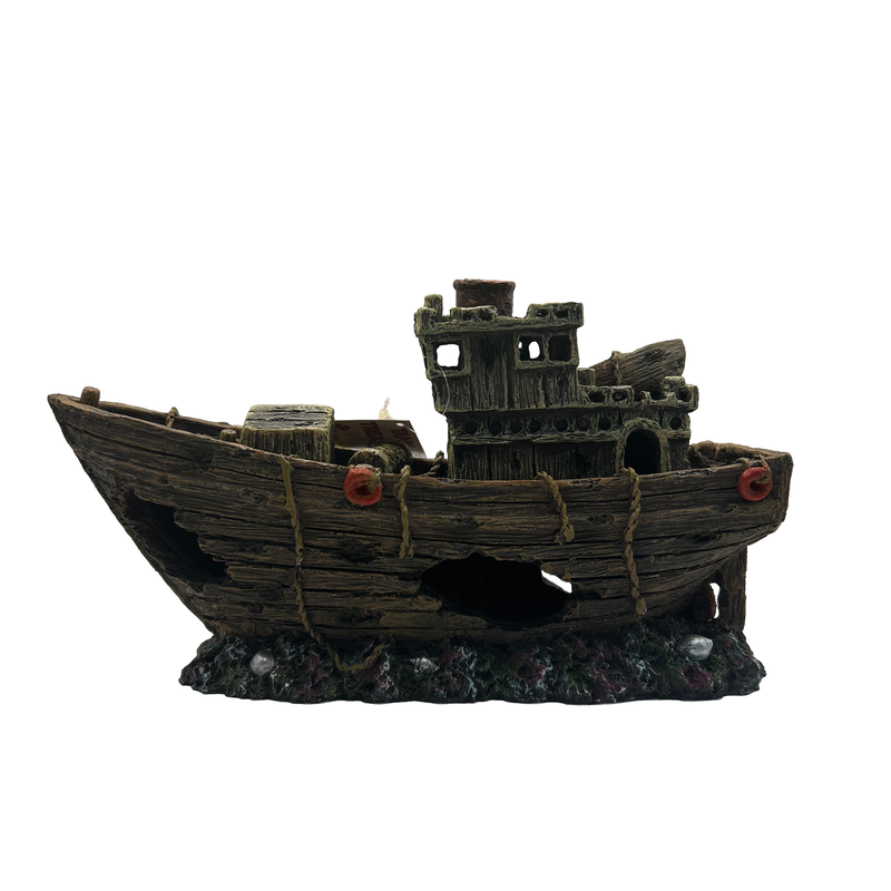 Aquatic Ornament - Shipwreck (27 x 8 x 15cm)