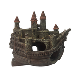 Aquatic Ornament - Magic Castle Ship (16 x 7 x 14cm)