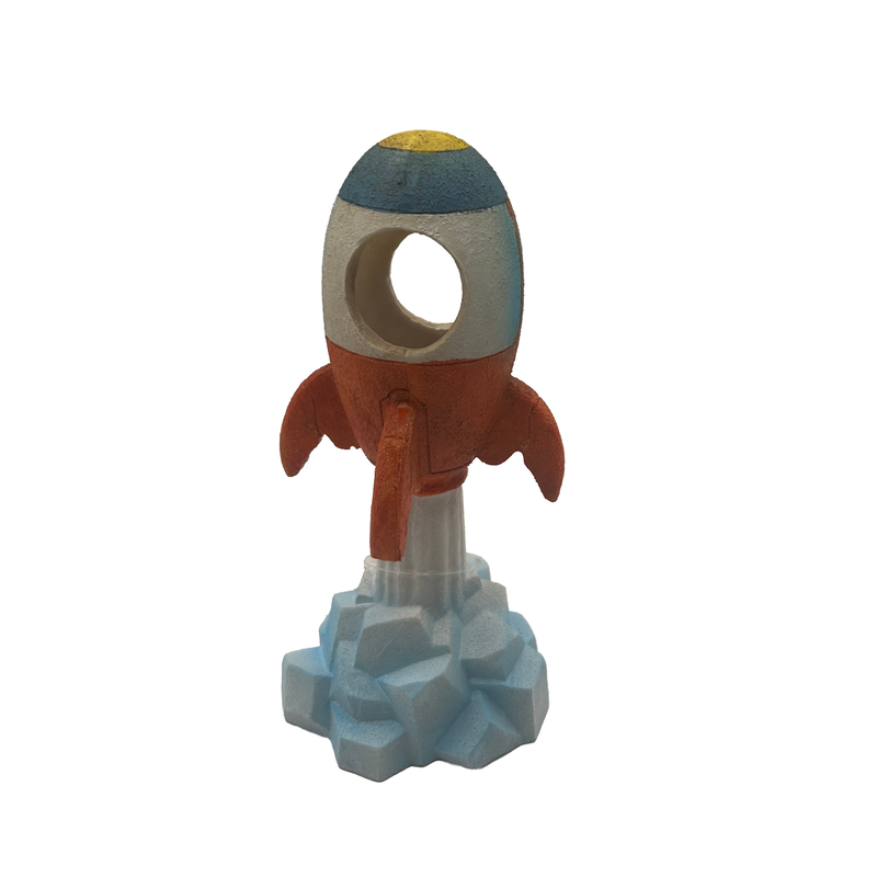 Aquatic Ornament - Launching Spaceship (7 x 7 x 16cm)