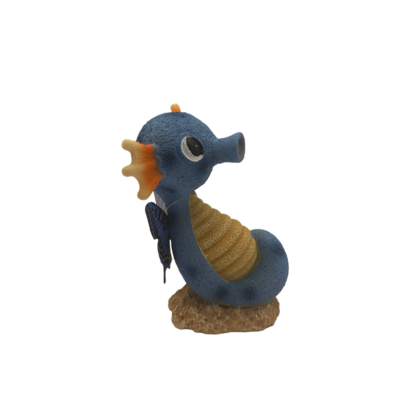 Aquatic Ornament - Seahorse with Butterfly Wings (7 x 7 x 10cm)