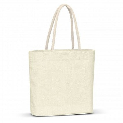 Carrera Jute Tote Bag - Set of 6 (White)