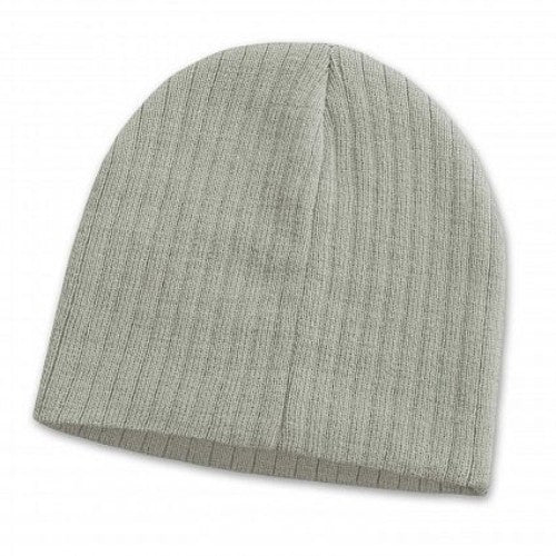 Nebraska Cable Knit Beanie  - Set of 10 (Light Grey)