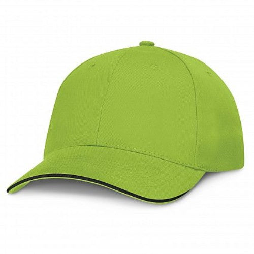 Swift Premium Cap with Black Trim - Set of 6 (Bright Green)