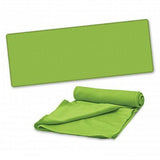 Active Cooling Sports Towel with Pouch - Set of 10 (Bright Green)