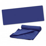 Active Cooling Sports Towel with Pouch - Set of 10 (Dark Blue)