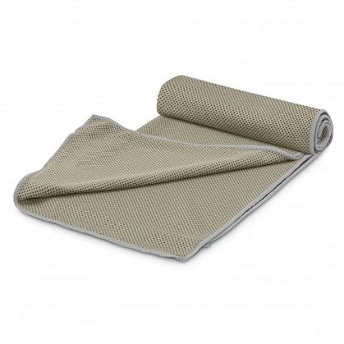 Yeti Premium Cooling Towel with Tube Holder - Set of 6 (Grey)