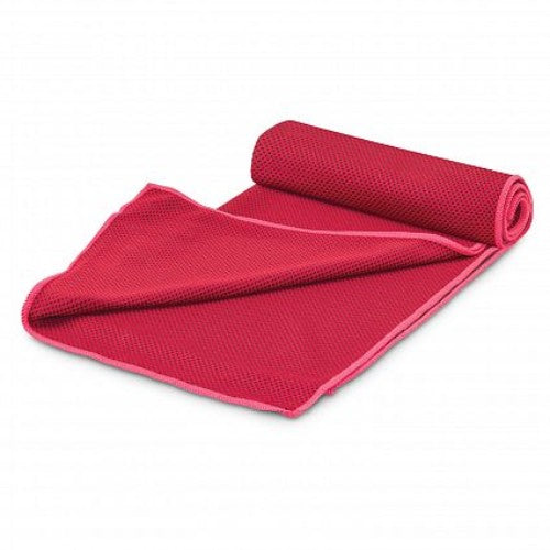 Yeti Premium Cooling Towel with Tube Holder - Set of 6 (Red)