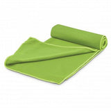 Yeti Premium Cooling Towel with Tube Holder - Set of 6 (Bright Green)