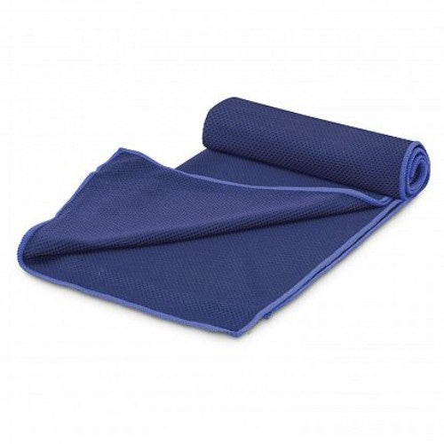 Yeti Premium Cooling Towel with Tube Holder - Set of 6 (Dark Blue)