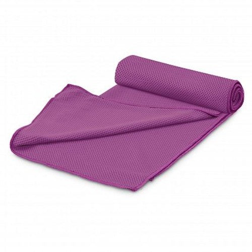 Yeti Premium Cooling Towel with Tube Holder - Set of 6 (Purple)