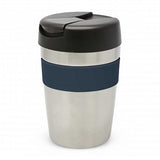 Java Vacuum Cup with Band - 340ml (Silver / Black / Navy)
