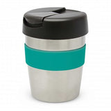 Java Vacuum Cup with Band - 230ml (Silver / Black / Teal)
