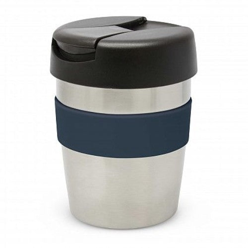 Java Vacuum Cup with Band - 230ml (Silver / Black / Navy)
