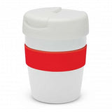 Java Vacuum Cup with Band - 230ml (White / Red)